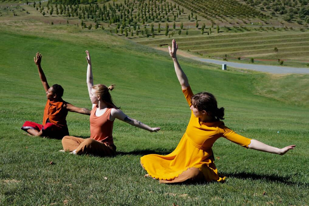 Australian Dance Party will dance on the National Arboretum hill for Australian Dance Week. Picture by Olivia Wikner