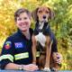 Bronwyn Mullins with search-and-rescue dog Zacc, who will feature in the upcoming Top Dog Film Festival. Picture: Supplied