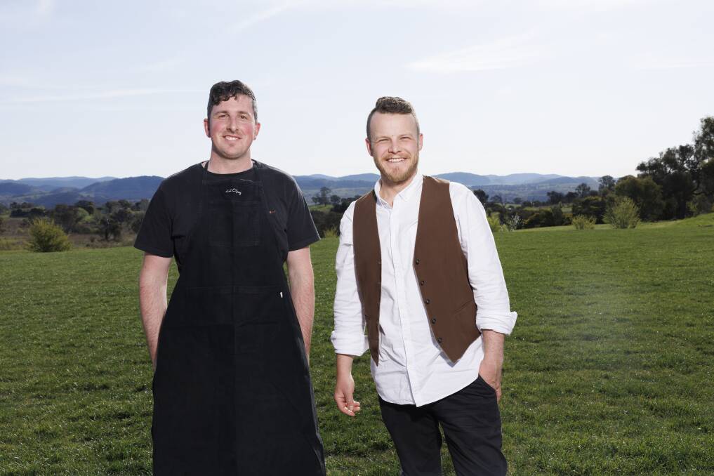 Head chef Matt Fely and general manager Fergus Lynch. Picture by Keegan Carroll