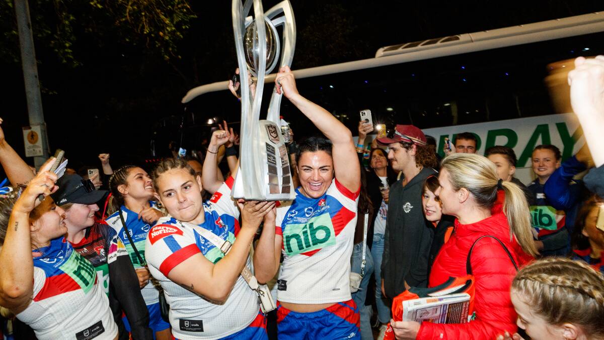The Newcastle Knights won the NRLW title last year. Picture by Max Mason-Hubers