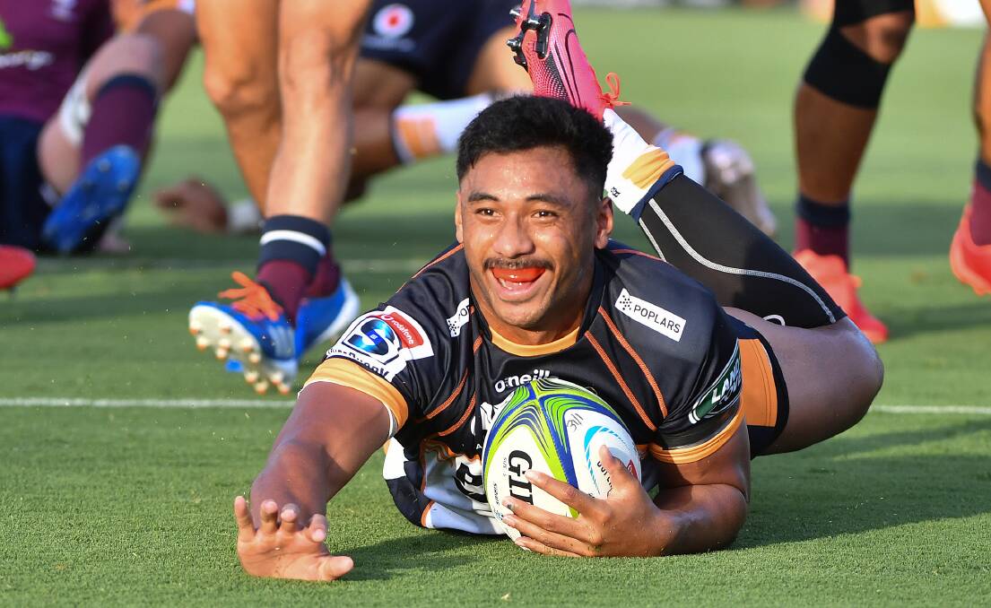 Irae Simone scored the first try of the Brumbies' season. Picture: AAP