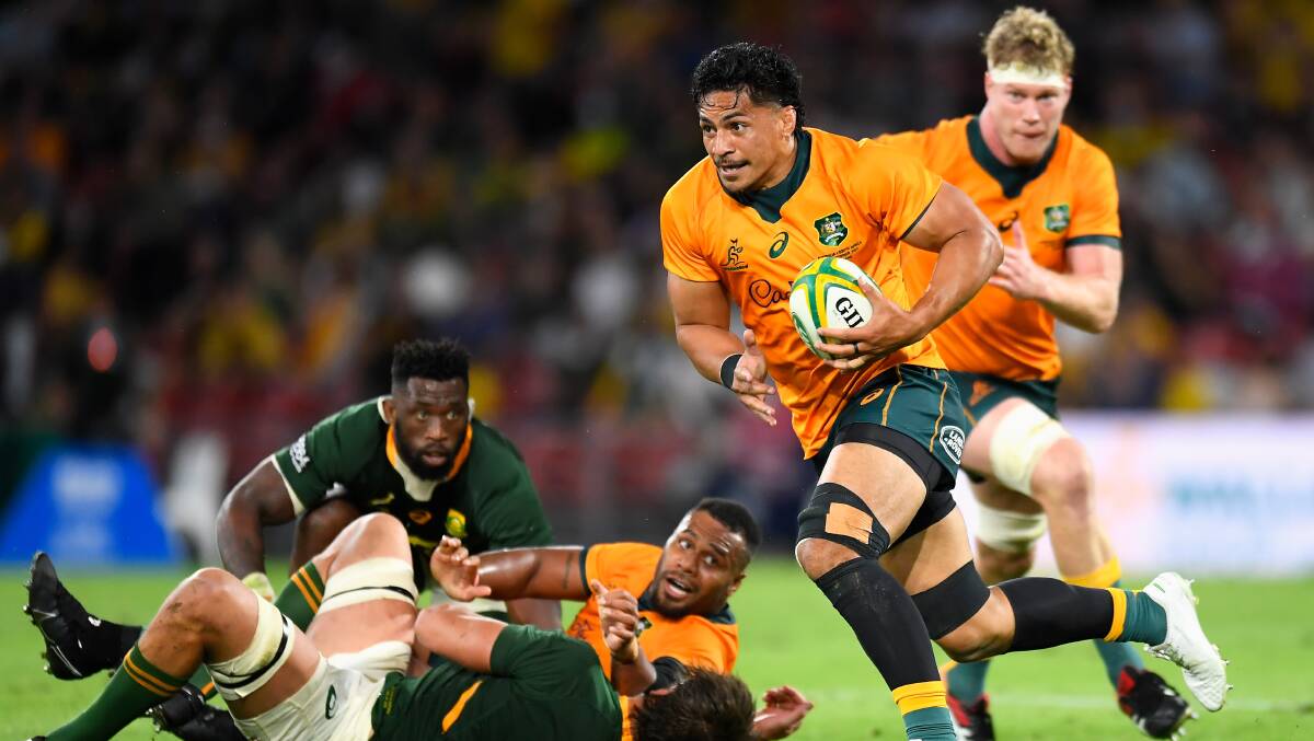 Pete Samu will return to the Wallabies' starting side in Cardiff. Picture: Getty Images