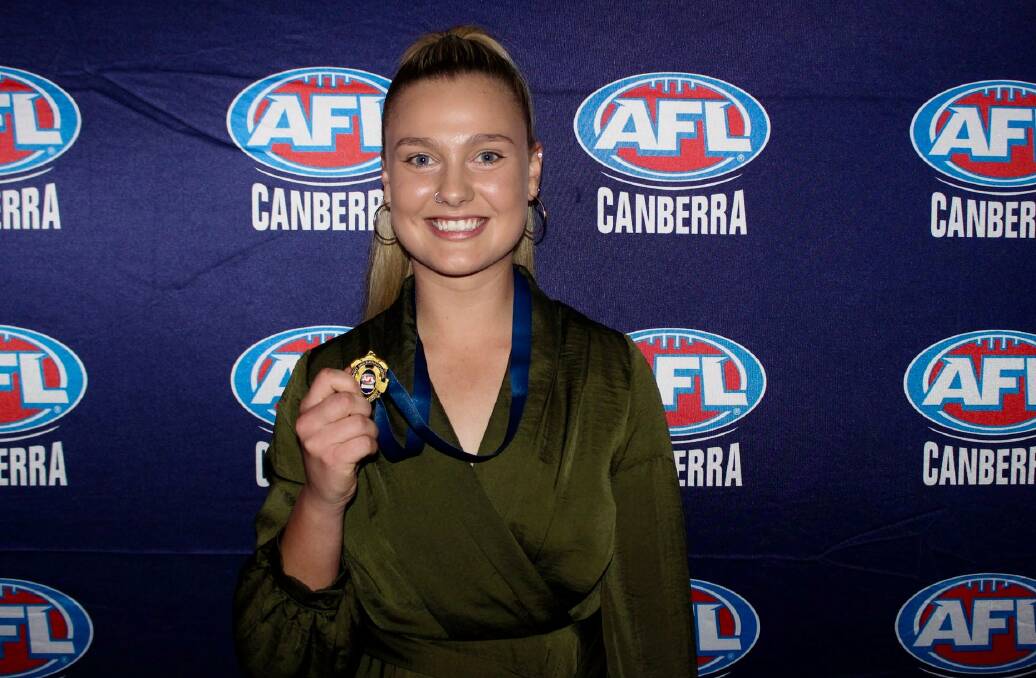 Maggie Gorham was the best player in Canberra. Picture: AFL Canberra