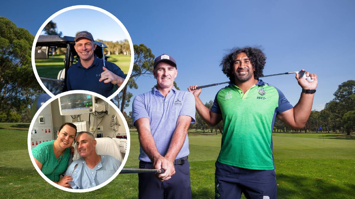 Matt Millar and Sia Soliola are combining for their 'Sleepin Rough' invitational. Brumbies great Rod Kafter, top inset, won $50,000 at the event last year. Millar, bottom inset, had back surgery at the start of the year. Main picture by Sitthixay Ditthavong