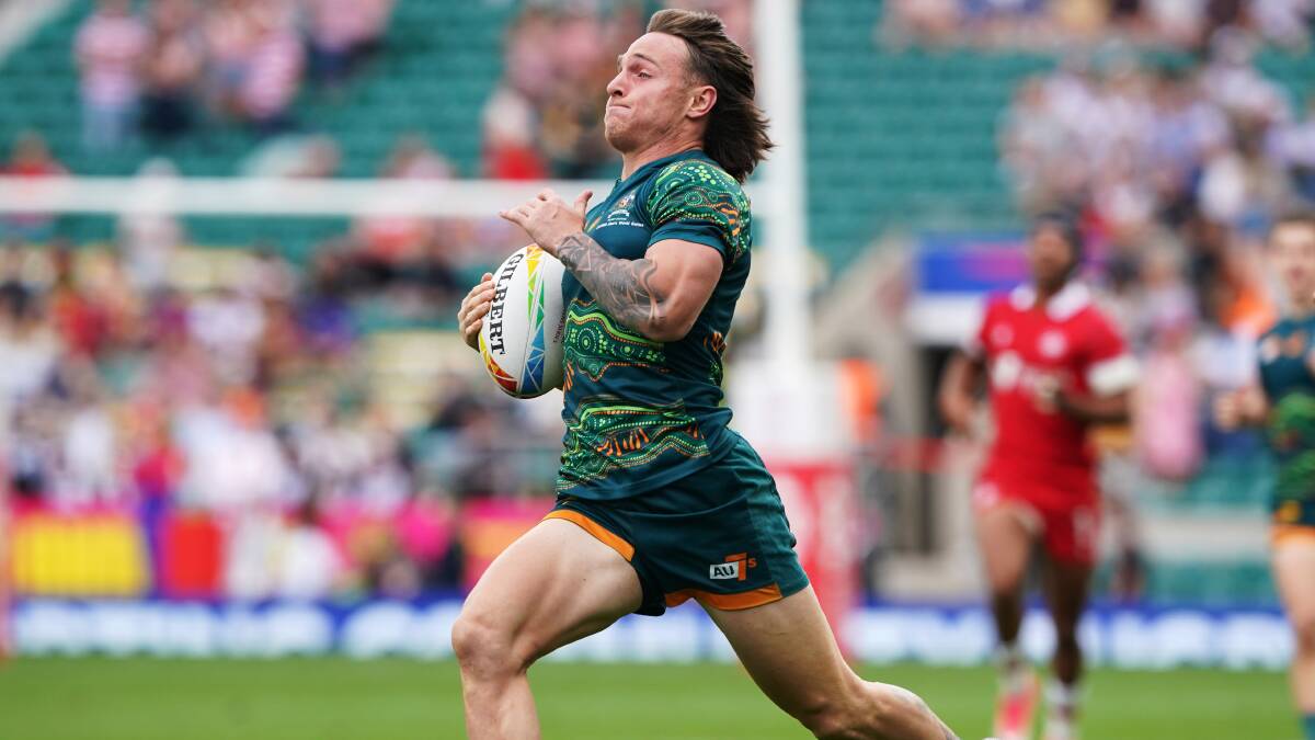 Corey Toole has scored some remarkable tries on the sevens circuit. Picture by Getty Images