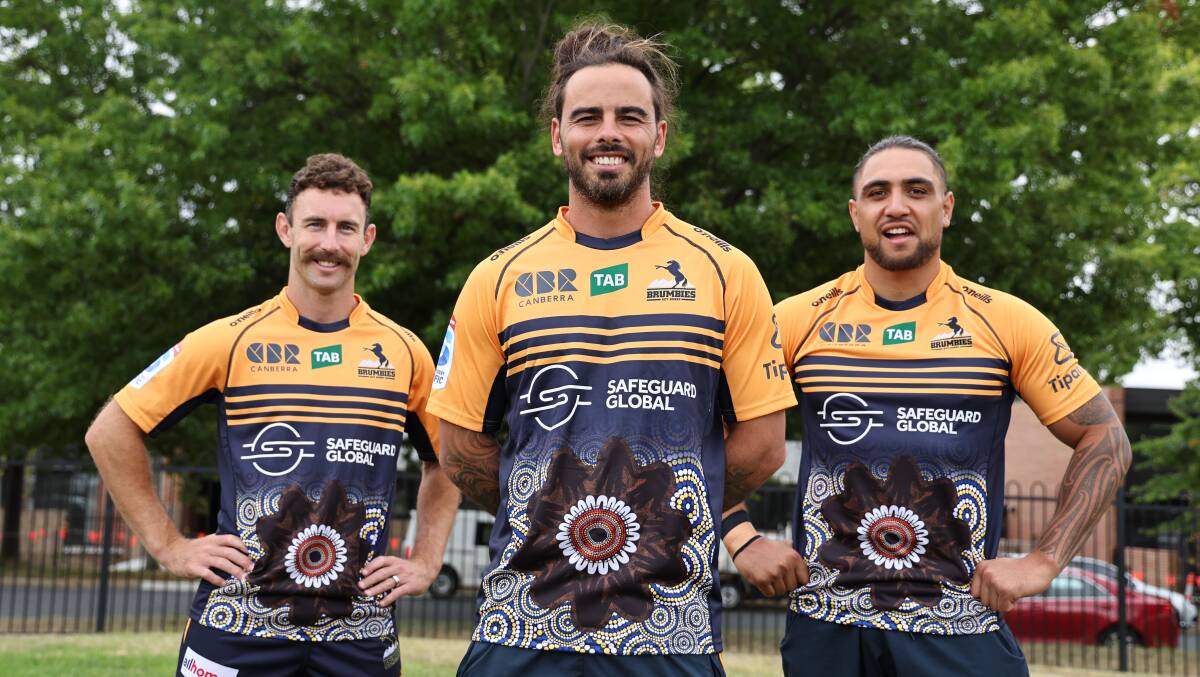 The Brumbies will wear a new Indigenous jersey next week. Picture by Brandon Hirsler