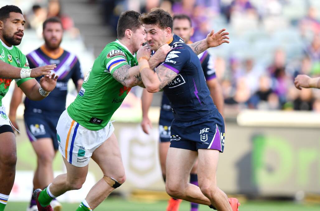 Curtis Scott played 49 games for the Melbourne Storm. Picture: NRL Images