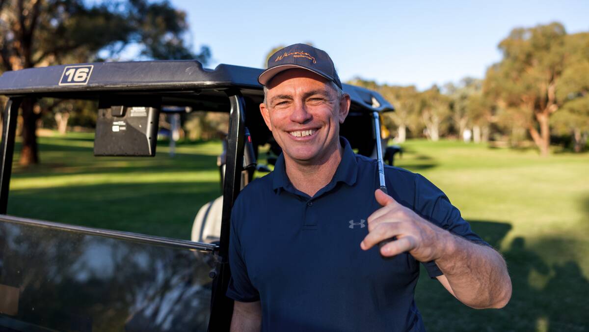 Rod Kafer nailed his first hole-in-one on the par-three 12th hole at Federal Golf Club. His efforts won him $50,000. Picture by Sitthixay Ditthavong