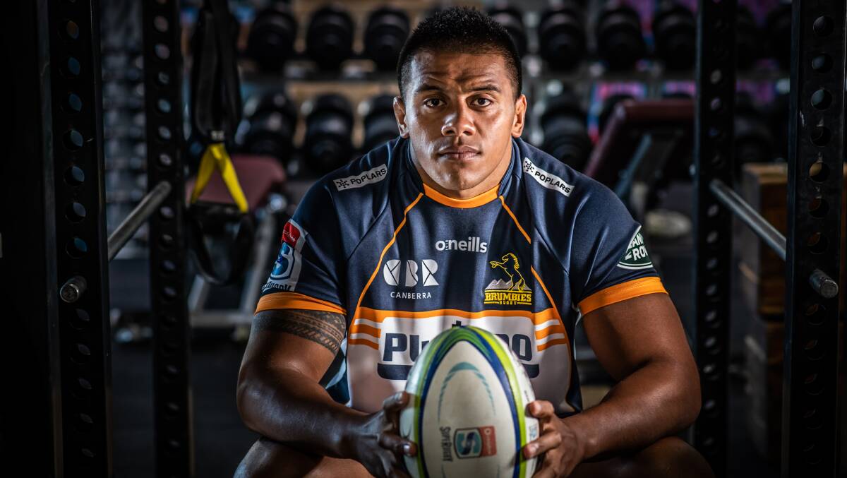 Brumbies skipper Allan Alaalatoa says he's committed to seeing out his contract. Picture: Karleen Minney