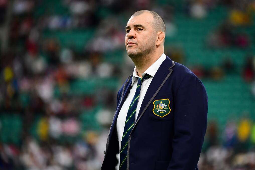 Players are sticking by departing coach Michael Cheika. Picture: RugbyAU Media/Stuart Walmsley