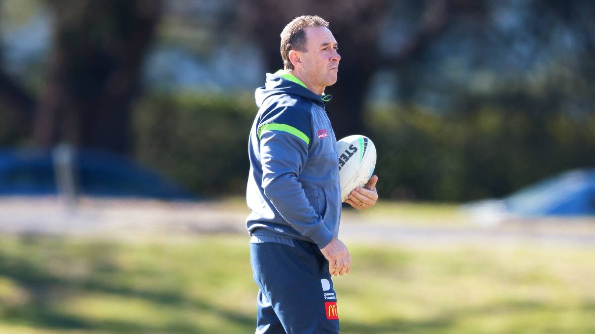Ricky Stuart will return to Raiders training on Wednesday morning. Picture: Sitthixay Ditthavong