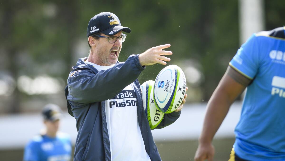 Brumbies coach Dan McKellar has been linked to a move to the Wallabies. Picture: Karleen Minney