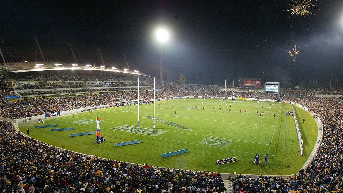 The crowd for the 2004 final is still the Canberra Stadium record. Picture by Ben Macmahon