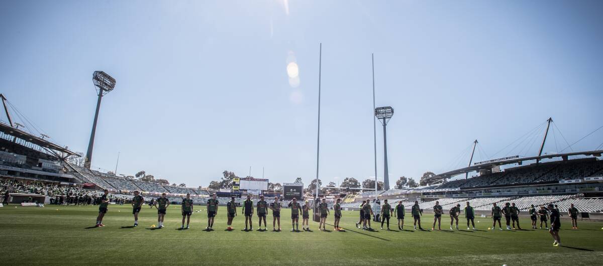 Matches are going ahead as planned at Canberra Stadium this weekend. Picture: Karleen Minney