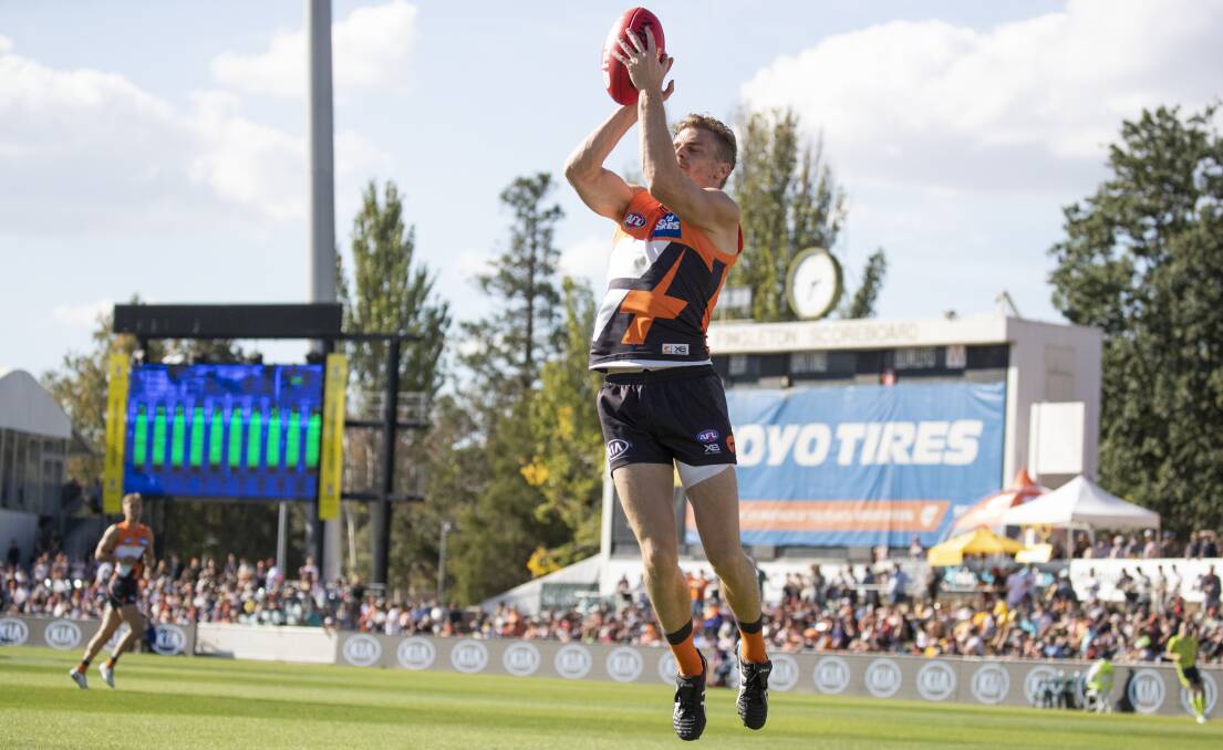The Giants were initially scheduled to play three games in Canberra this year. Picture: Dion Georgopoulos