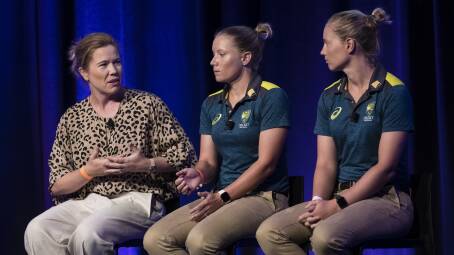 Alex Blackwell, left, says women still face too many barriers in the male-dominated sports industry. Picture: Getty Images
