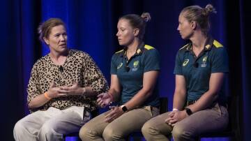 Alex Blackwell, left, says women still face too many barriers in the male-dominated sports industry. Picture: Getty Images