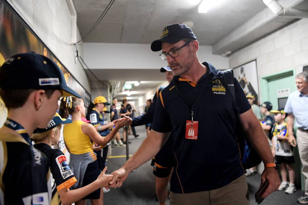 The Brumbies have introduced an "autograph alley" for fans this year. Picture: Getty Images