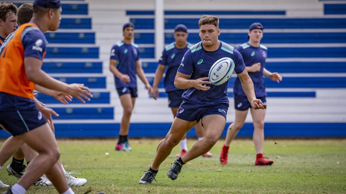 Reesjan Pasitoa trained with the Brumbies this year to fast-track his development. Picture: Brendan Hertel/RugbyAU Media