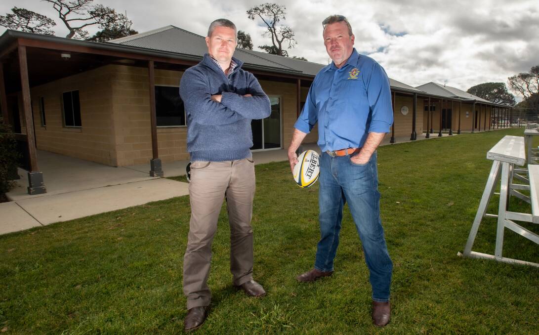 Bungendore Tigers president Dan Woodford, left, and Mudchooks president Simon Titmuss are hoping their season get the green light on Thursday. Picture: Karleen Minney
