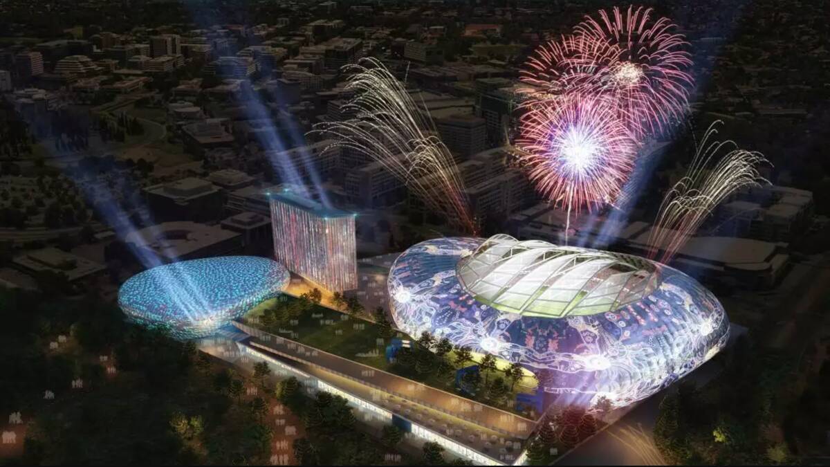 An artist's impression of what a Civic stadium could look like. Picture supplied