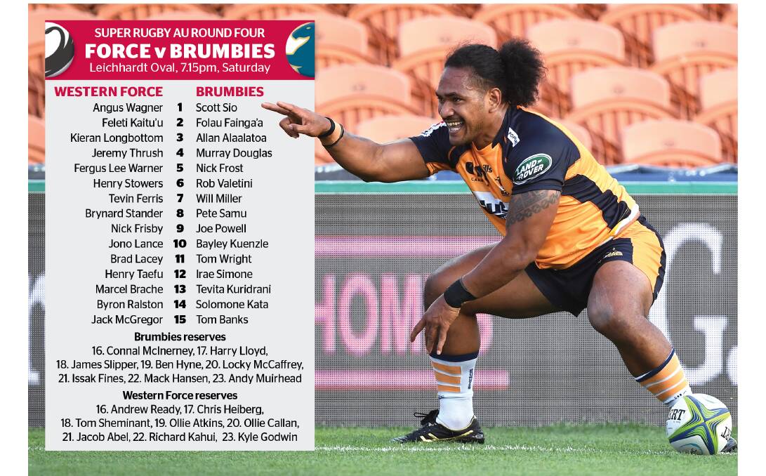 Solomone Kata will play his first game of the Super Rugby AU competition. Picture: Photosport