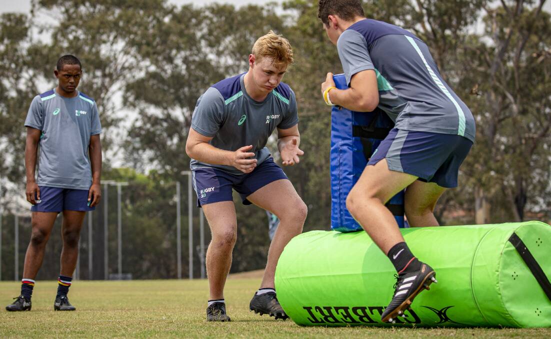 Flanker Liam Bowron is rated as one of Australia's top juniors. Picture: Brendan Hertel/RugbyAU Media