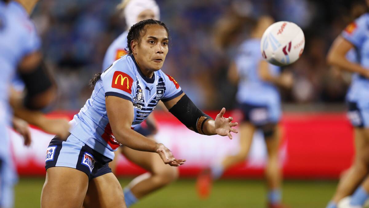 Simaima Taufa has a job working at the Raiders and has been linked to their NRLW team. Picture by Keegan Carroll