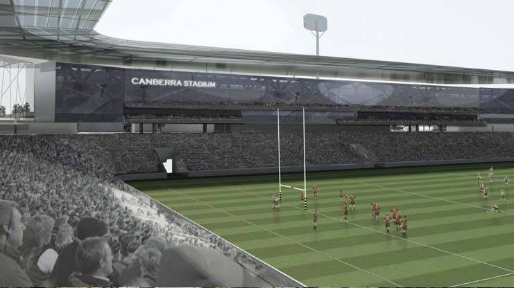 A decade of Canberra Stadium designs. Pictures: Supplied