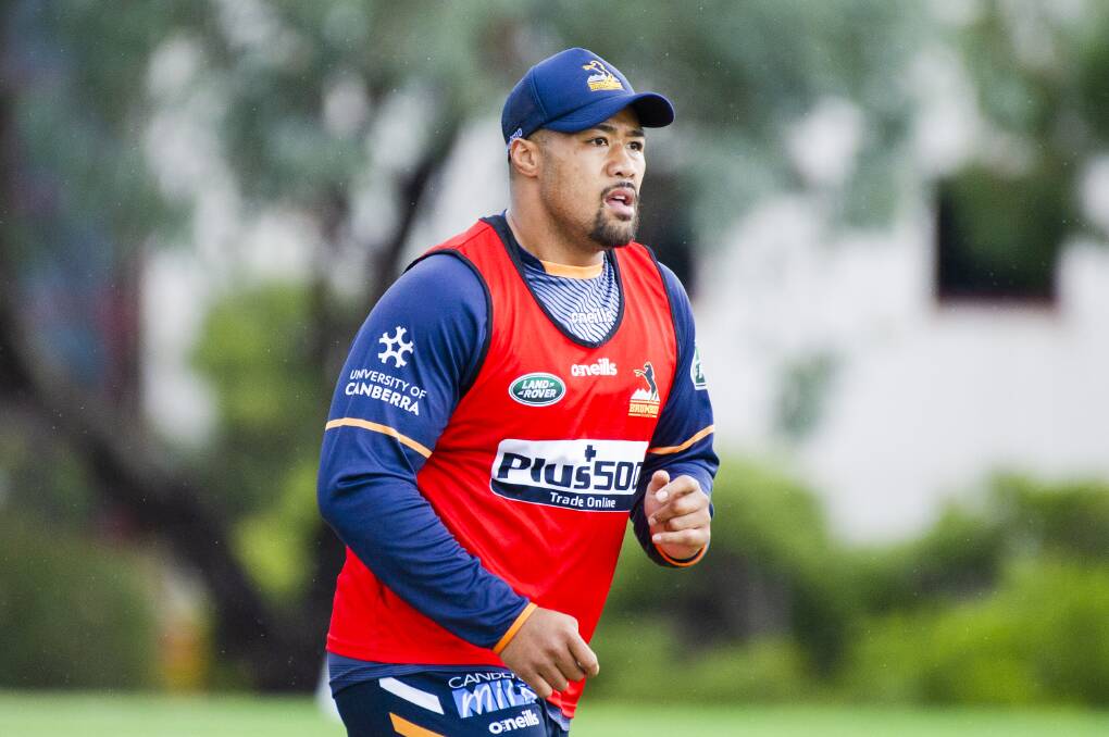 Folau Fainga'a's is still waiting to hear from family in Tonga. Picture: Jamila Toderas