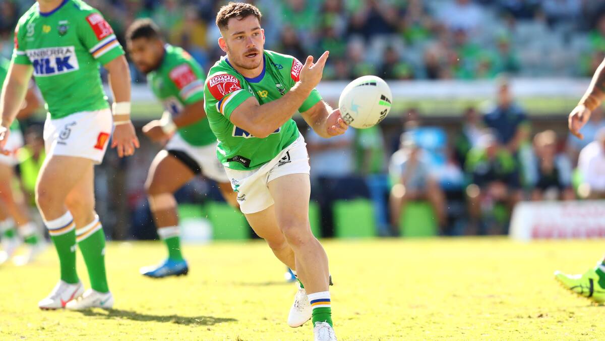 Raiders hooker Tom Starling is set to stay in Canberra. Picture: Keegan Carroll