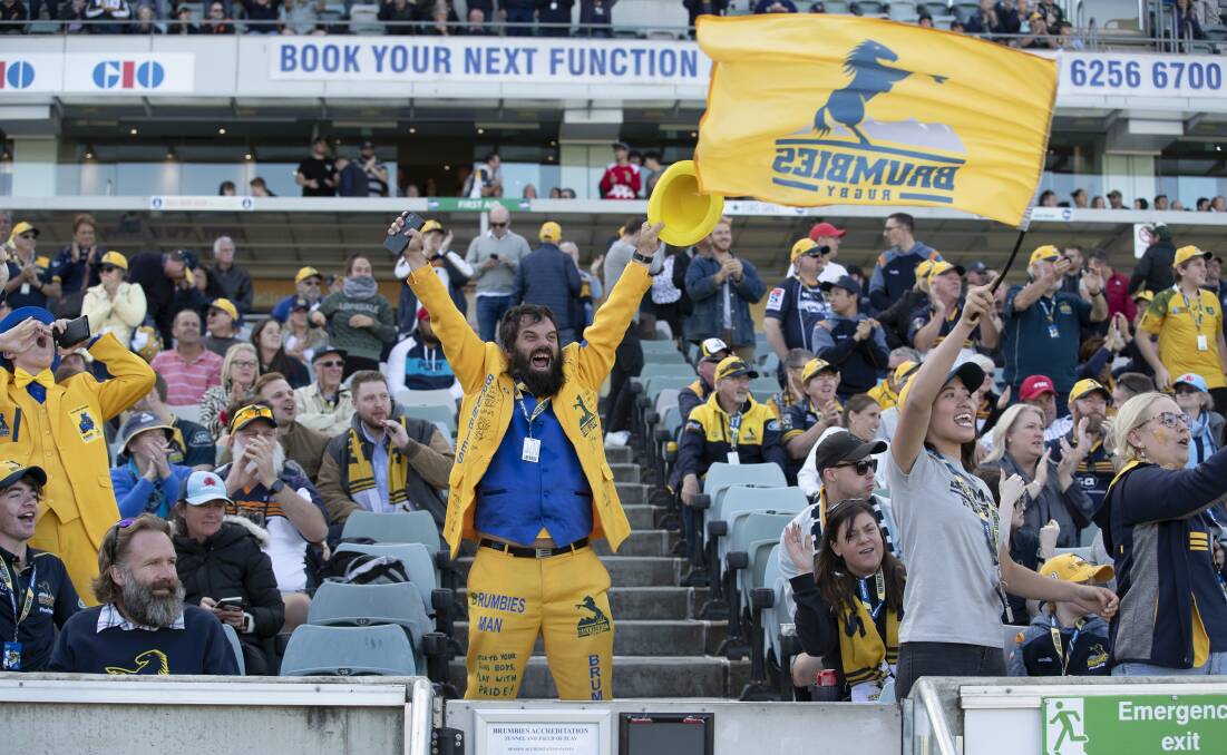 The Brumbies hope fans will be able to attend Super Rugby matches this year. Picture: Sitthixay Ditthavong