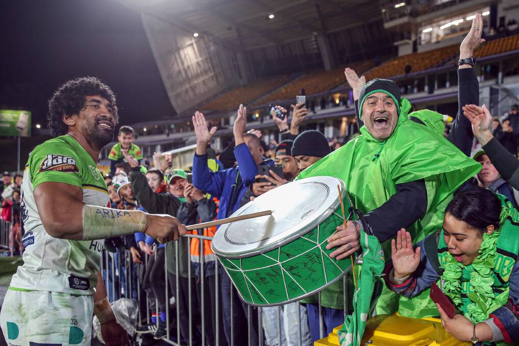 Long suffering Raiders fans rallied behind their team this year. Picture: NRL Images