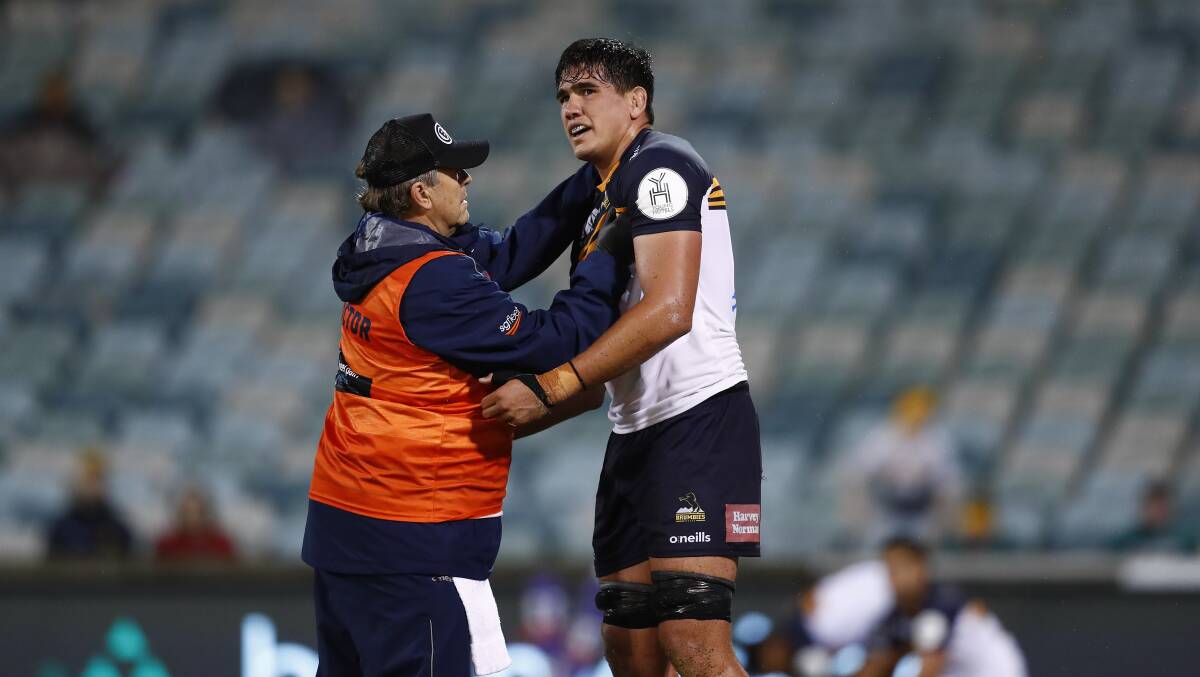 Darcy Swain is one of several players who have developed through the Brumbies' pathways. Picture: Keegan Carroll