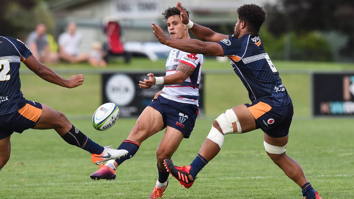 Matt Toomua and the Melbourne Rebels could be forced to base themselves in Canberra before the season starts. Picture: Mark Jesser