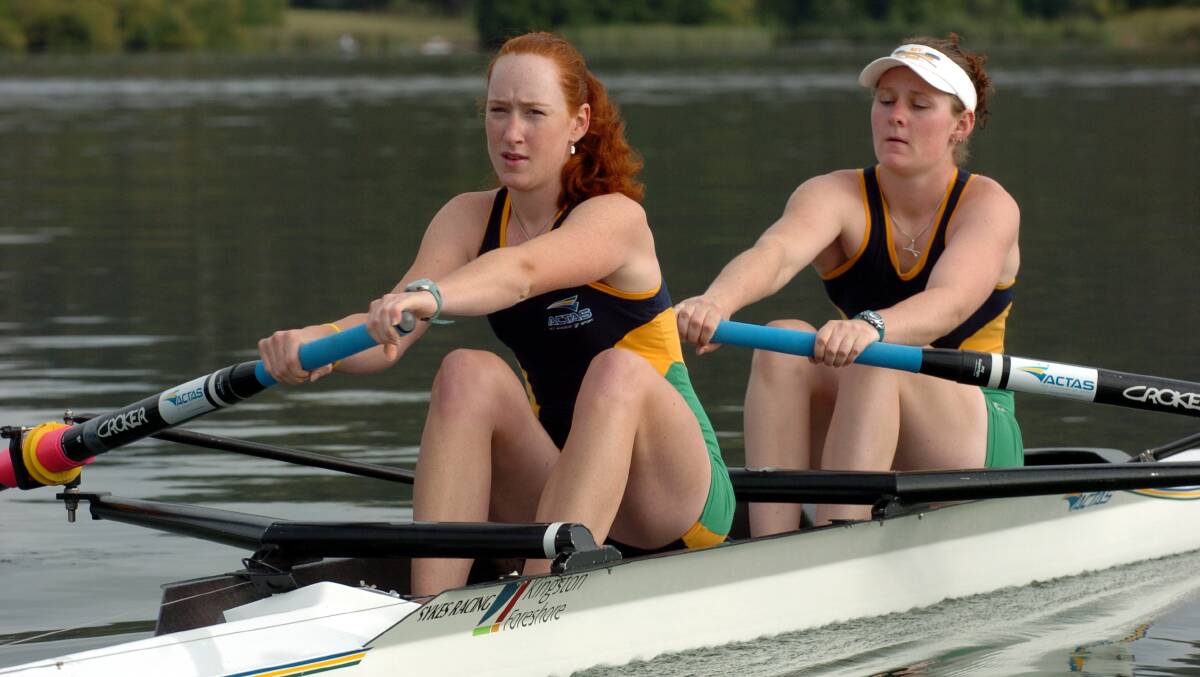 Sarah Cook, left, has been elected to the Rowing Australia board. Picture: Lannon Harley