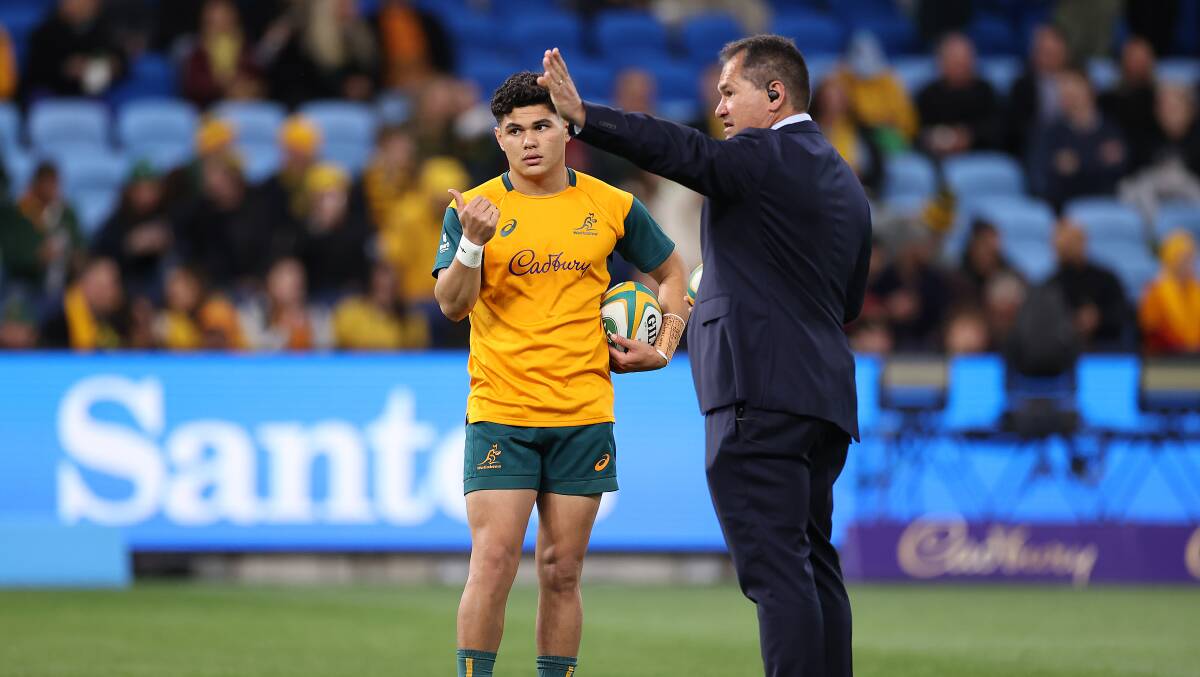 Noah Lolesio needs to be impress Wallabies coach Dave Rennie. Picture Getty Images