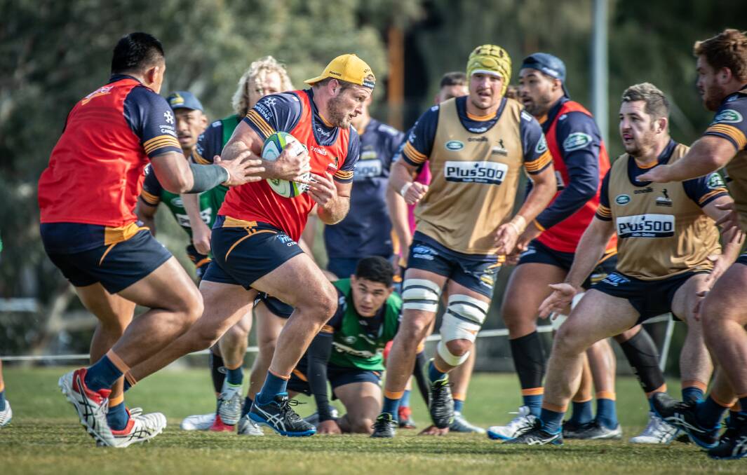 The Brumbies will go full-tilt at each other on Friday in a squad trial match. Picture: Karleen Minney