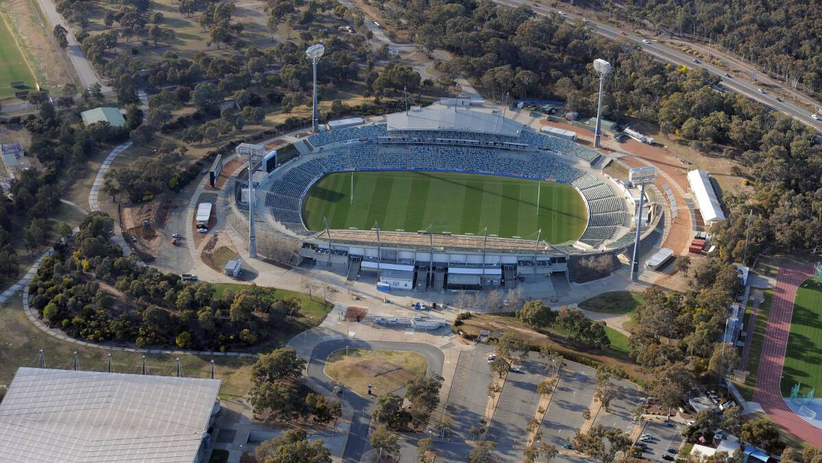 Canberra Stadium is owned by the Australian Sports Commission. Picture by Graham Tidy