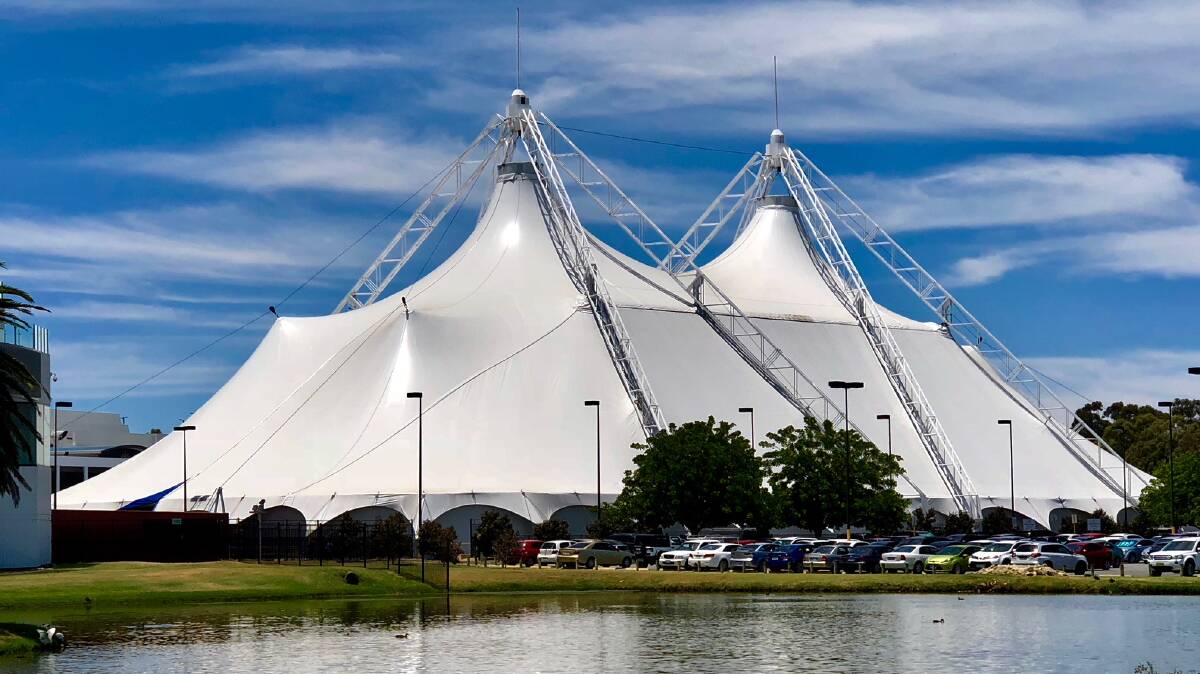The Unique Attractions grand pyramid tent. Picture: Supplied