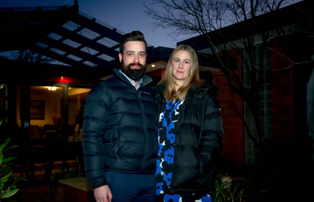 Luke Skinner and Raquel Shanis are looking to buy a house in Belconnen. Picture: Elesa Kurtz