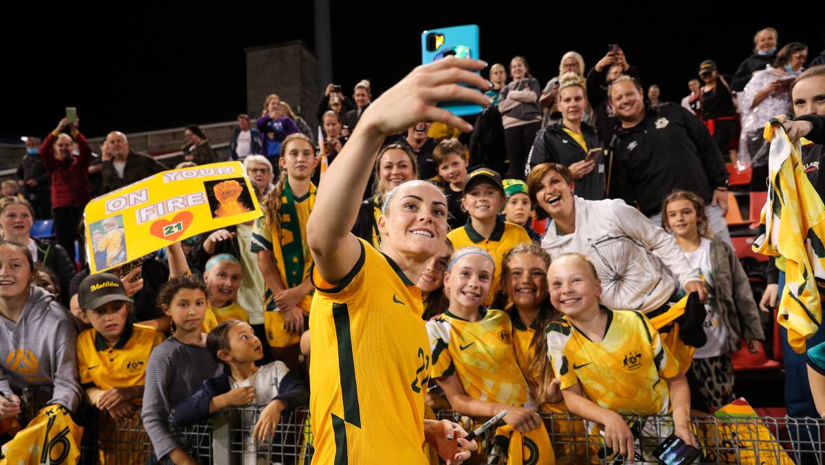Canberra fans will have to travel to see the Matildas, including former Canberra United star Ellie Carpenter, up close. Picture by Jonathan Carroll