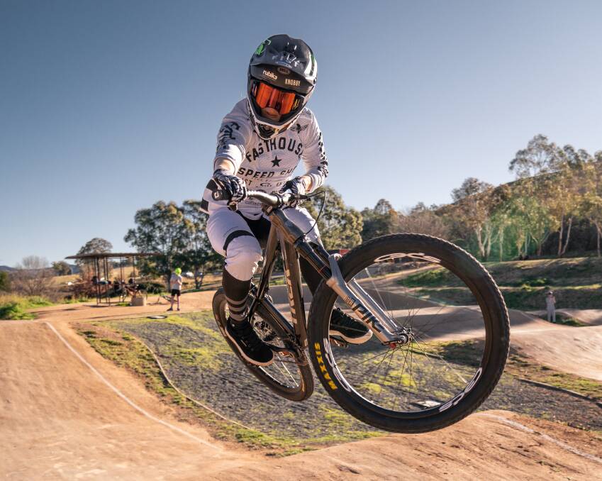 BMX star Caroline Buchanan is back on track for her Olympic dream. Picture: John Prutti/Vibe Imagery