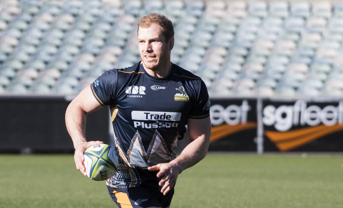 The openside flanker moved to Canberra in 2013 to join the Brumbies. Picture: Elesa Kurtz