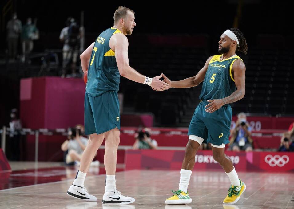 Patty Mills and Joe Ingles are the keys to Australia's Olympic medal hopes. Picture: AAP