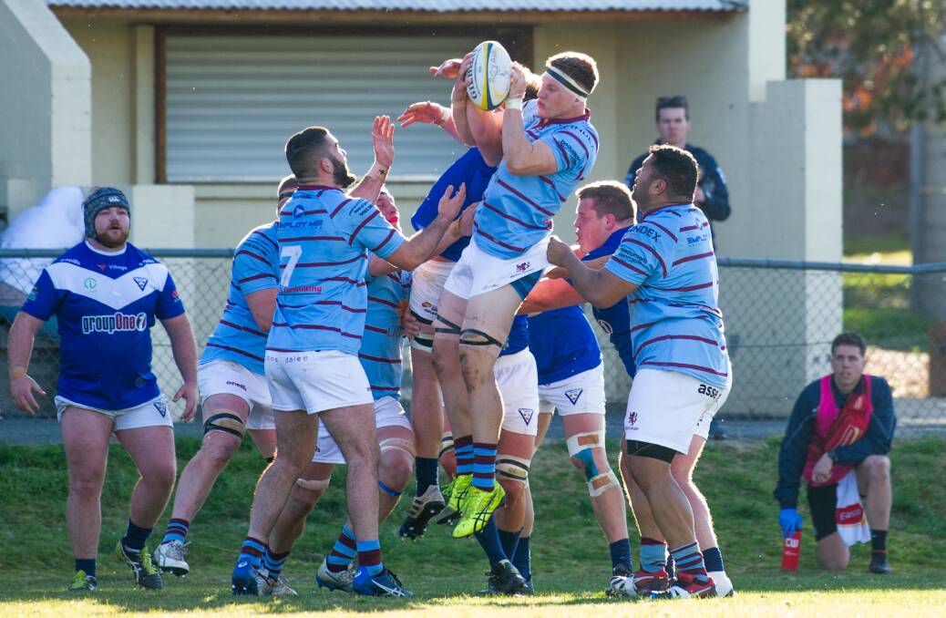 The Wests lineout struggled all day against Royals, but they held on to it when it mattered. Picture: Elesa Kurtz