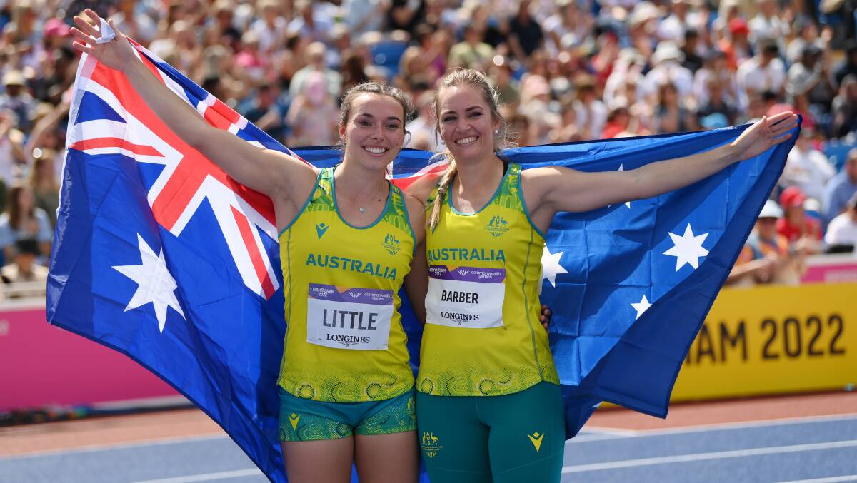 Kelsey-Lee Barber beat Mackenzie Little in the javelin final. Picture: Getty Images