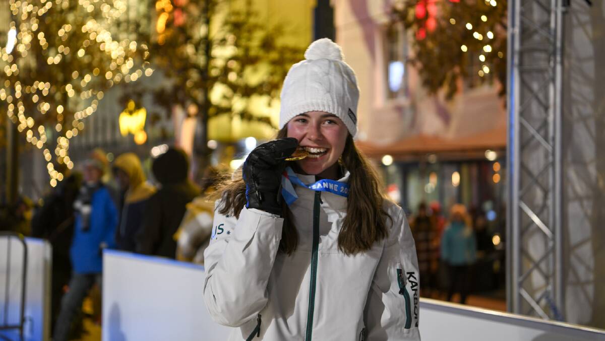 Josie Baff won gold in Switzerland earlier this year. Picture: Supplied