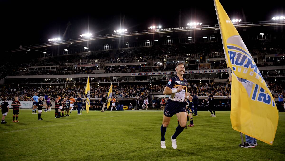 Brumbies and Raiders fans suffer through cold nights at Canberra Stadium. Picture Getty Images