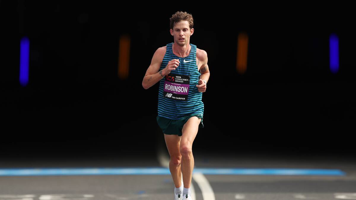 Brett Robinson decided to ditch track events and focus on the marathon when he was 27. Picture Getty Images